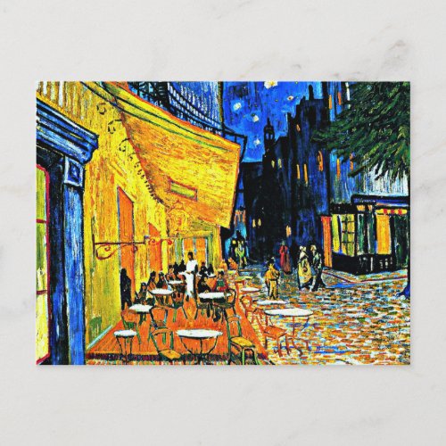 Vincent Van Gogh _ Cafe Terrace Post Card