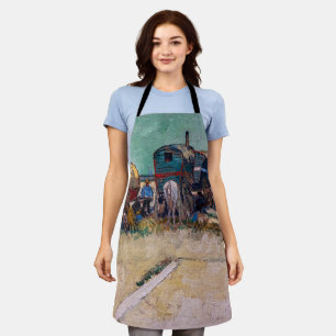 Vincent Van Gogh - Caravans, Gypsy Camp near Arles Apron