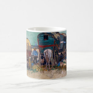 Vincent Van Gogh - Caravans, Gypsy Camp near Arles Coffee Mug