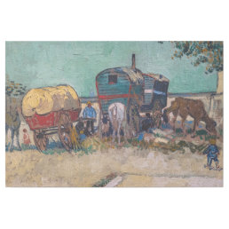Vincent Van Gogh - Caravans, Gypsy Camp near Arles Gallery Wrap