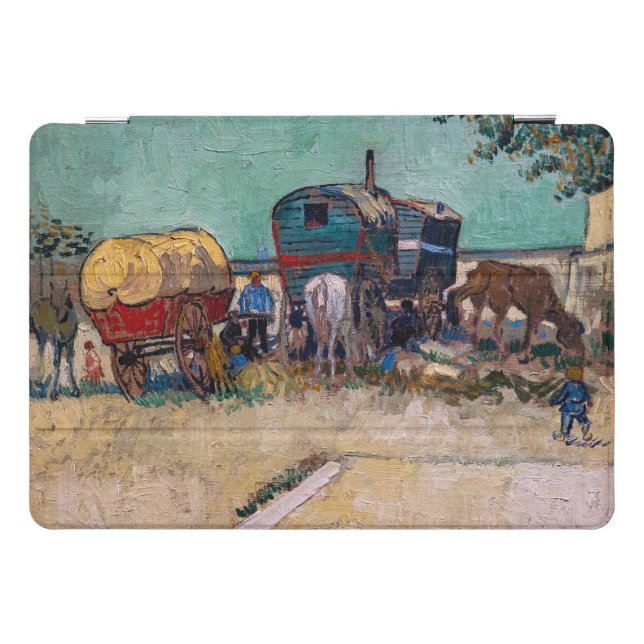 Vincent Van Gogh - Caravans, Gypsy Camp near Arles iPad Pro Cover (Horizontal)