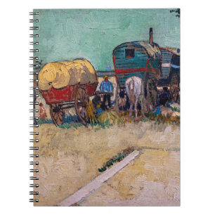 Vincent Van Gogh - Caravans, Gypsy Camp near Arles Notebook