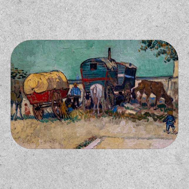 Vincent Van Gogh - Caravans, Gypsy Camp near Arles Patch (Front)