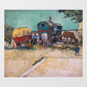 Vincent Van Gogh - Caravans, Gypsy Camp near Arles Wall Decal