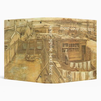 Vincent van Gogh - Carpenter's Yard and Laundry 3 Ring Binder