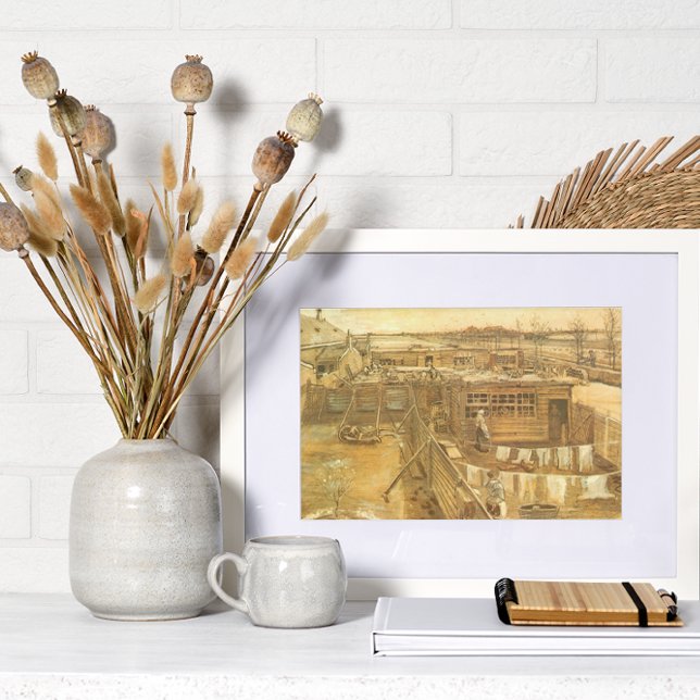 Vincent van Gogh - Carpenter's Yard and Laundry Poster (Creator Uploaded)