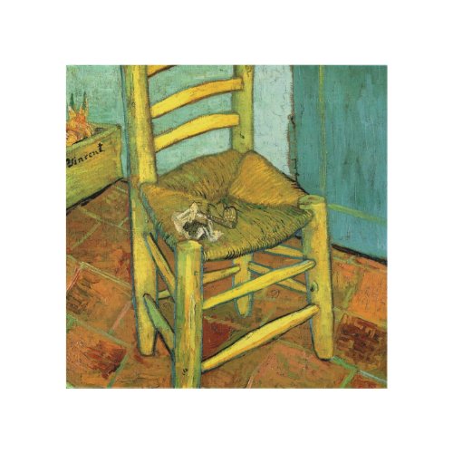 Vincent Van Gogh _ Chair Painting Wood Wall Art
