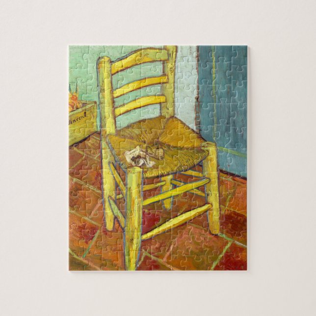 Vincent Van Gogh Chair with Pipe Jigsaw Puzzle (Vertical)