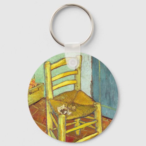 Vincent Van Gogh Chair with Pipe Keychain