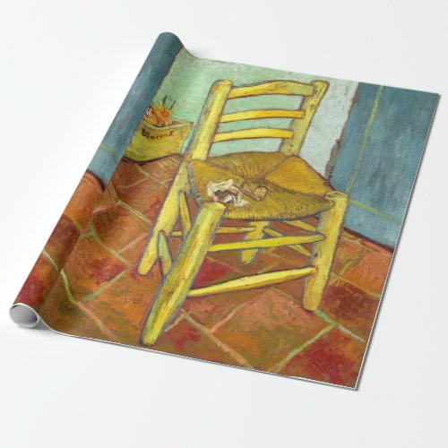 Vincent Van Gogh Chair with Pipe Wrapping Paper