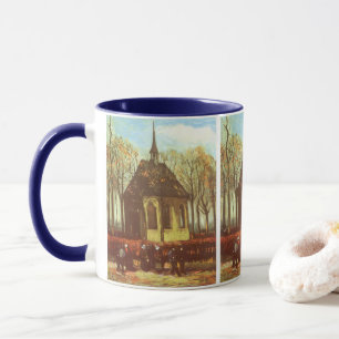 Vincent van Gogh - Chapel at Nuenen, Churchgoers Mug
