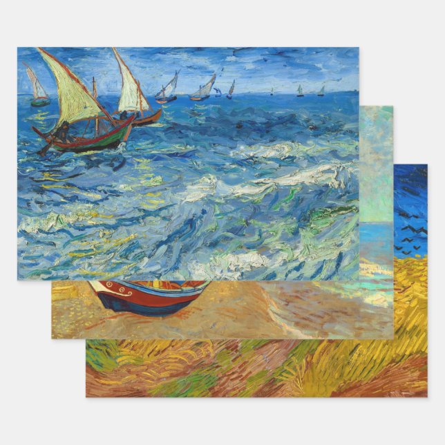 Vincent van Gogh Collection, Decoupage Wrapping Paper Sheets (Set)