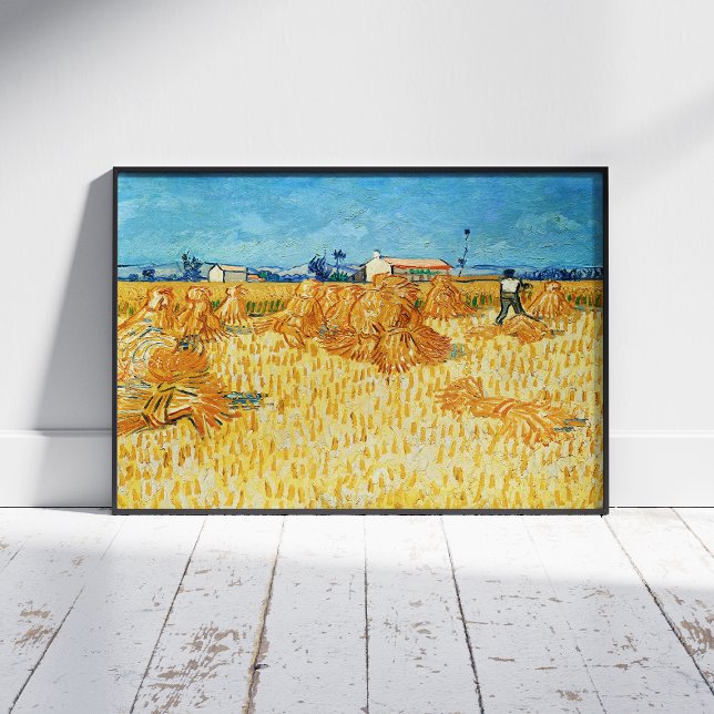 Vincent Van Gogh, Corn Harvest in Provence Wall Decal (Creator Uploaded)