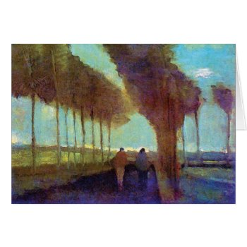 Vincent Van Gogh - Country Lane With Two Figures by ArtLoversCafe at Zazzle