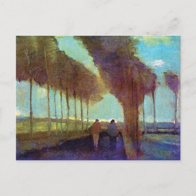 Vincent Van Gogh - Country Lane With Two Figures Postcard (Front)