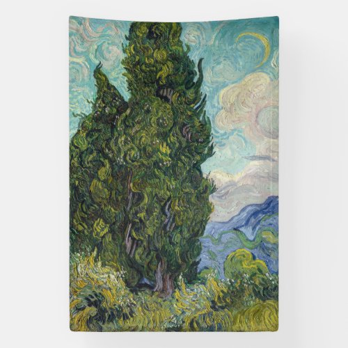 Vincent van Gogh _ Cypresses Banner