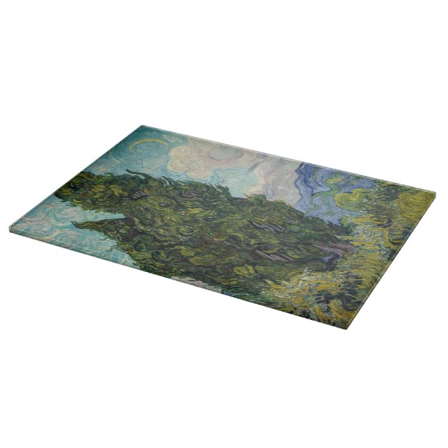 Vincent van Gogh - Cypresses Cutting Board (Corner)