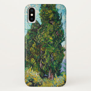 Vincent Van Gogh Cypresses Fine Art iPhone X Case