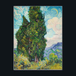 Vincent Van Gogh Cypresses Fine Art Postcard<br><div class="desc">Vincent Van Gogh Cypresses Fine Art</div>