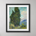 Vincent van Gogh - Cypresses Framed Art<br><div class="desc">Cypresses - Vincent van Gogh,  Oil on Canvas,  1889</div>