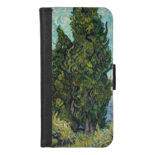 Vincent van Gogh _ Cypresses iPhone 87 Wallet Case