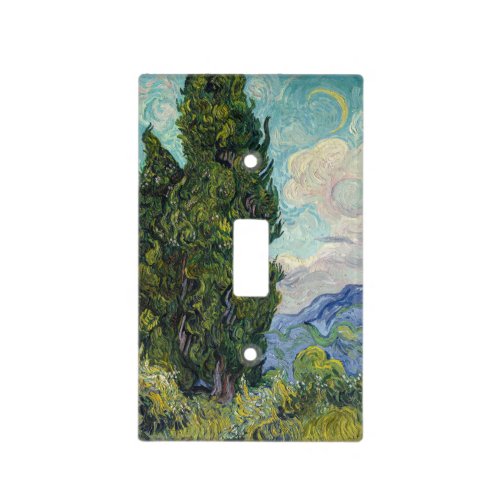 Vincent van Gogh _ Cypresses Light Switch Cover