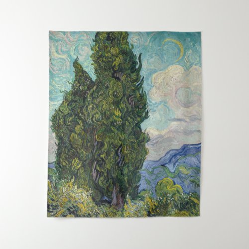 Vincent van Gogh _ Cypresses Tapestry