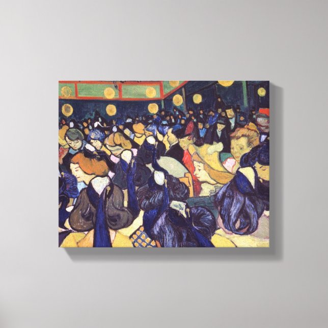 Vincent Van Gogh - Dance Hall In Arles Canvas Print (Front)