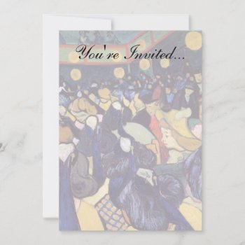 Vincent Van Gogh - Dance Hall In Arles Invitation by ArtLoversCafe at Zazzle