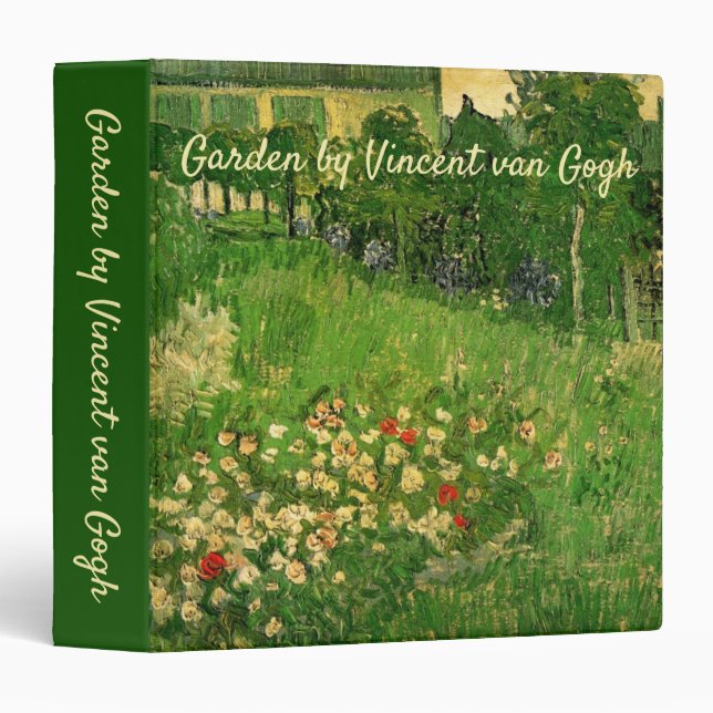 Vincent van Gogh - Daubigny's Garden 3 Ring Binder (Front/Spine)