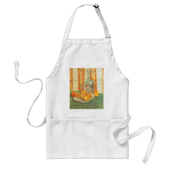 Vincent van Gogh - Decanter and Lemons on a Plate Adult Apron (Front)