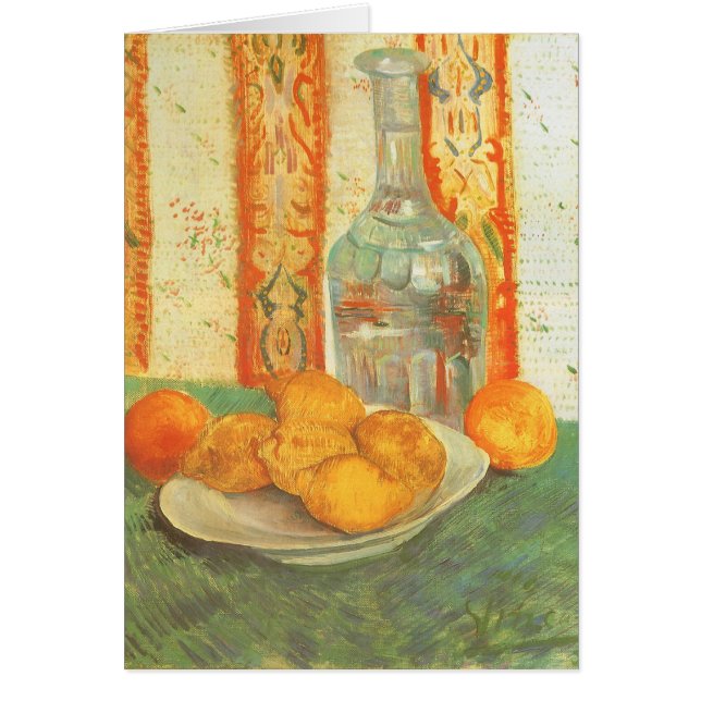 Vincent van Gogh - Decanter and Lemons on a Plate Cards (Front)