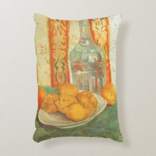 Vincent van Gogh - Decanter and Lemons on a Plate Decorative Pillow