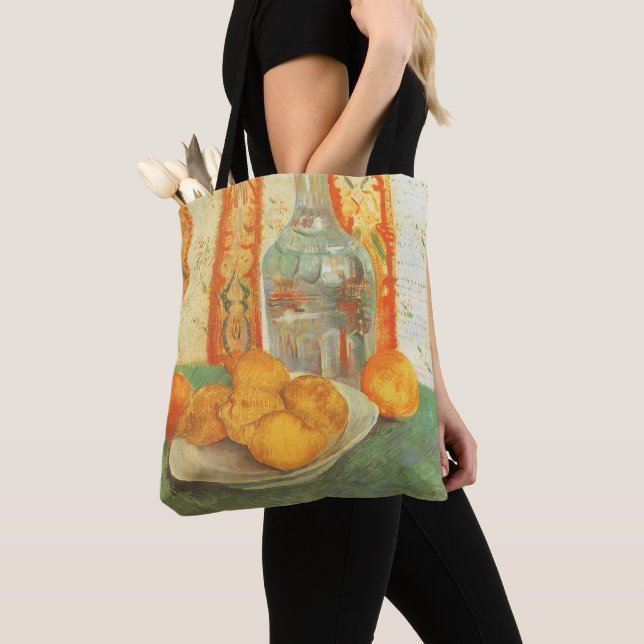 Vincent van Gogh - Decanter and Lemons on a Plate Tote Bag (Close Up)