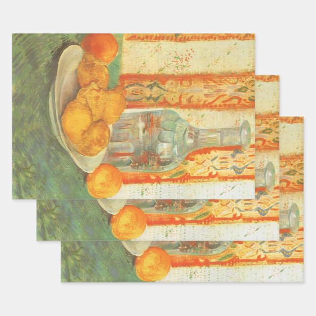 Vincent van Gogh - Decanter and Lemons on a Plate Wrapping Paper Sheets (Set)