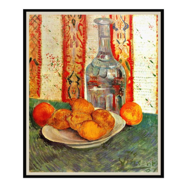 Vincent van Gogh, Decanter and Lemons Photo Print (Front)