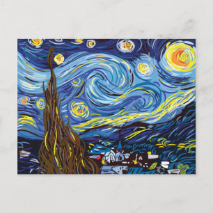 Vincent van Gogh digital Vector study Postcard