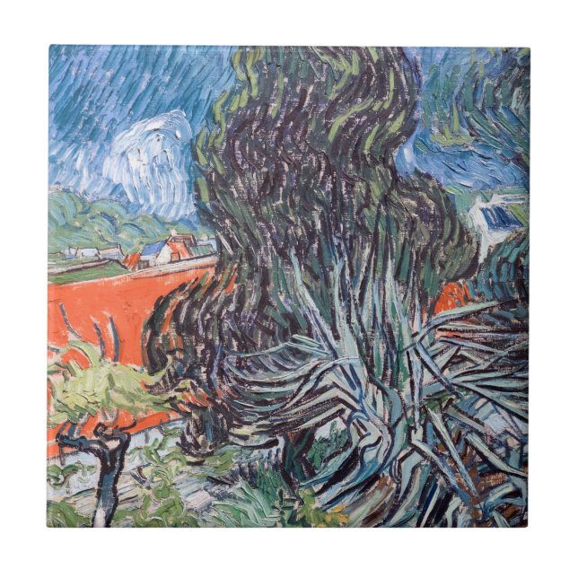 Vincent van Gogh - Doctor Gachet's Garden Ceramic Tile (Front)