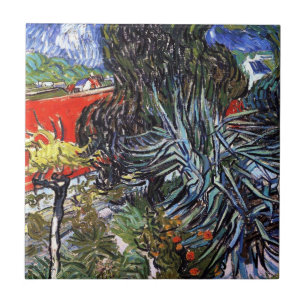 Vincent Van Gogh - Doctor Gachets Garden In Auvers Tile