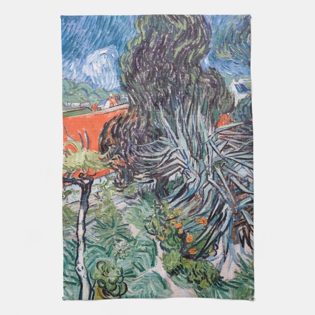 Vincent van Gogh - Doctor Gachet's Garden Kitchen Towel (Vertical)