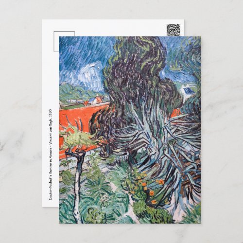 Vincent van Gogh _ Doctor Gachets Garden Postcard