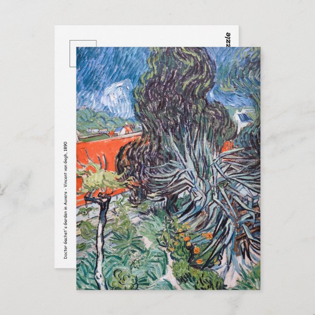 Vincent van Gogh - Doctor Gachet's Garden Postcard (Front/Back)