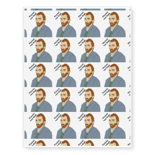 Vincent van Gogh Dutch post-impressionist painter Temporary Tattoos