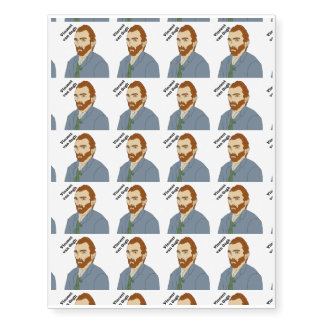 Vincent van Gogh Dutch post-impressionist painter Temporary Tattoos