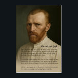 Vincent Van Gogh - Emotional Tribute Acrylic Print<br><div class="desc">This exclusive portrait of Vincent van Gogh honors the raw humanity of one of history’s most misunderstood and celebrated artists. The testament beneath the image is not a quote, but a curated reflection drawn from Van Gogh’s own writings—his thoughts, struggles, and fierce dedication to art and love. Though plagued by...</div>