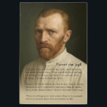 Vincent Van Gogh - Emotional Tribute Metal Print<br><div class="desc">This exclusive portrait of Vincent van Gogh honors the raw humanity of one of history’s most misunderstood and celebrated artists. The testament beneath the image is not a quote, but a curated reflection drawn from Van Gogh’s own writings—his thoughts, struggles, and fierce dedication to art and love. Though plagued by...</div>