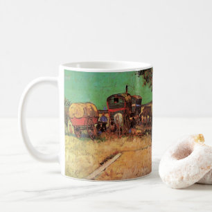 Vincent van Gogh - Encampment of Gypsies Caravans Coffee Mug