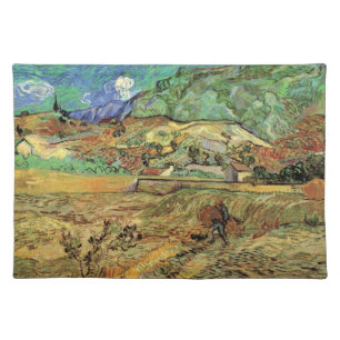 Vincent van Gogh - Enclosed Wheat Field w Peasant Cloth Placemat