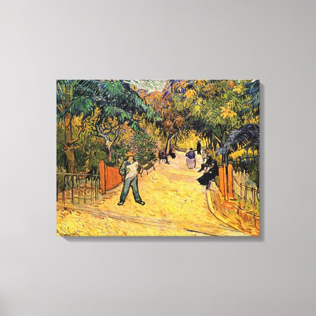 Vincent van Gogh - Entrance to Public Park, Arles Canvas Print (Front)