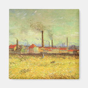Vincent van Gogh - Factories at Asnieres Magnet